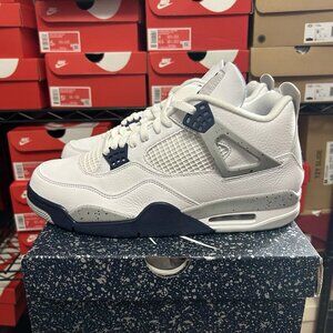 Nike Midnight Navy Air Jordan 4 Retro Blue White Gray DH6927-140 Men's FAST SHIP